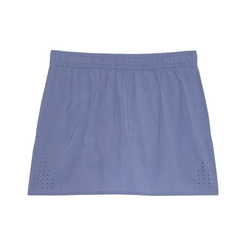 Victoria's Secret Парашют Weekender Шорты-юбка Бархат MorBlue Повседневные короткие юбки Женские Бархат Утренний свет Синий