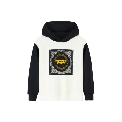 Levi's Удобный худи цвет белой цапли для детей 3-7 лет