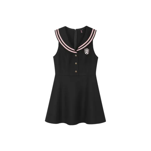 Annie The Темный Child без рукавов платье женские черный