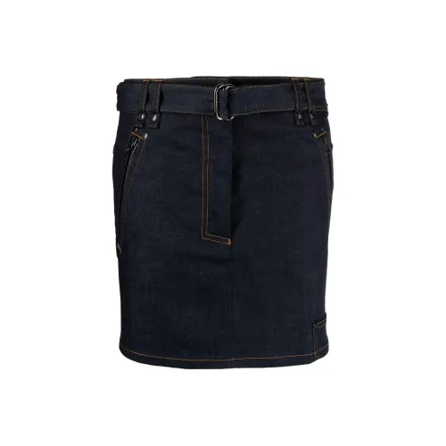 TOM FORD Женские джинсовые короткие юбки чернильно-синего цвета
