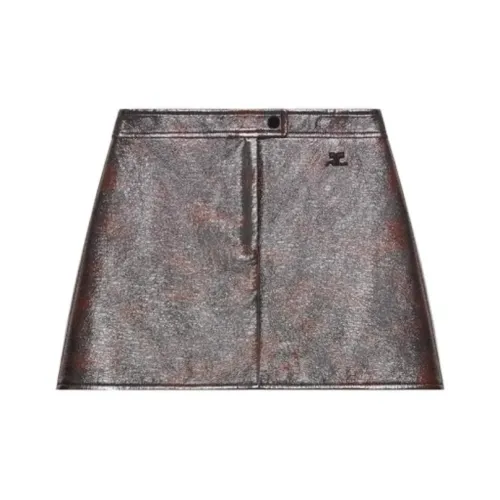 COURREGES Черепаховый Женские Повседневные Короткие Юбки