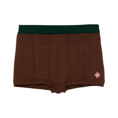 CASABLANCA SS25 Повседневные шорты Женские Шоколад
