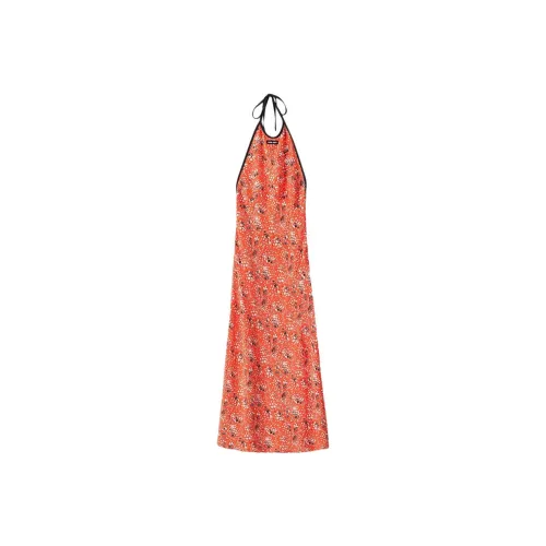 MIU MIU Slip Платье Женское Оранжевое