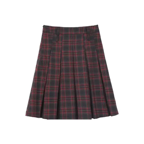 COS Темно-красные Женские Повседневные Длинные Юбки