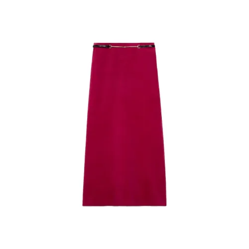 GUCCI Фиолетовые Женские Повседневные Длинные Юбки