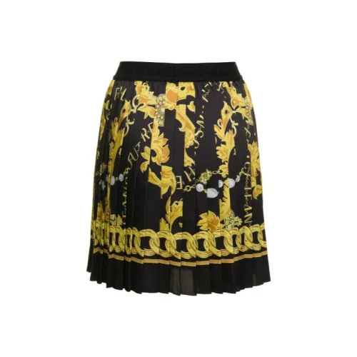 VERSACE JEANS COUTURE Черная Женская Повседневная Короткая Юбка