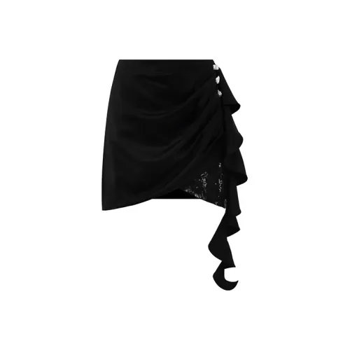 OZLANA Daughter of the Sea series Черная Женская Повседневная Короткая Юбка