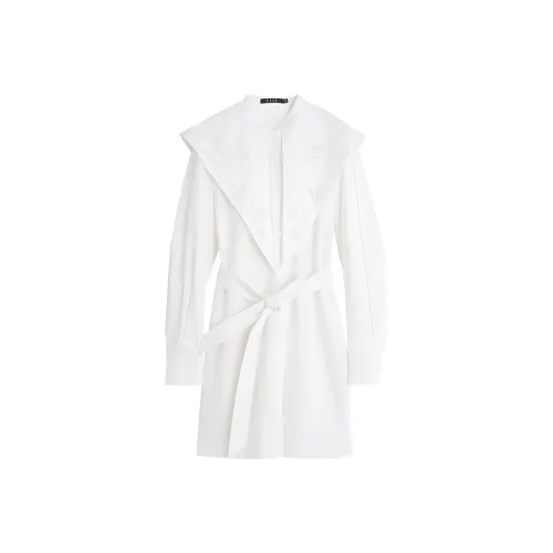 ELLE Длинный рукав Юбка Зимний Женская Белая