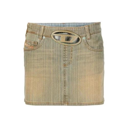 DIESEL Джинсовые короткие юбки Женские Blue