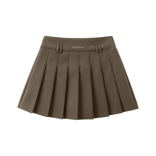 LEDIN Коричневая женская повседневная короткая юбка