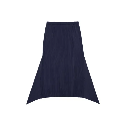 LI NING 1990 Commuter series Повседневный Длинный Юбка Женские Синий