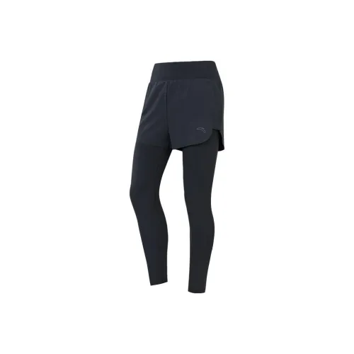Anta Running Collection Черные Женские Спортивные Брюки