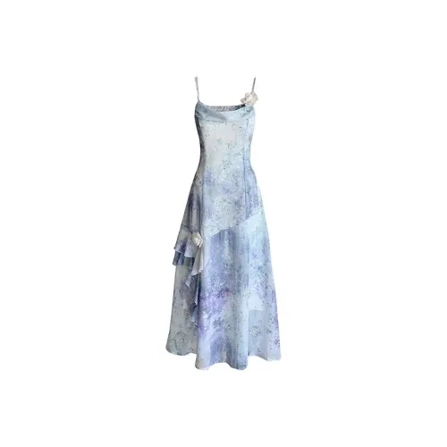 HUINIAN Slip Платье Женское Фиолетовое