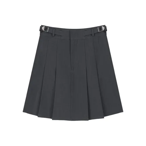 VEGA CHANG SS24 Повседневные короткие юбки Женские Prague Серый