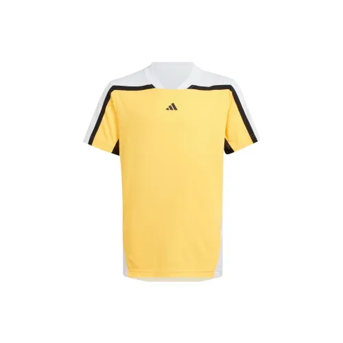 Adidas Ярко-желтые Детские Футболки