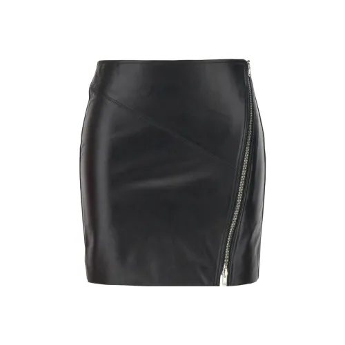 ISABEL MARANT FW23 Кожаные короткие юбки Женские Черный