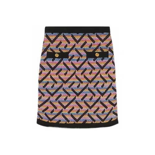 VERSACE FW22 Повседневные короткие юбки Женские Многоцветный