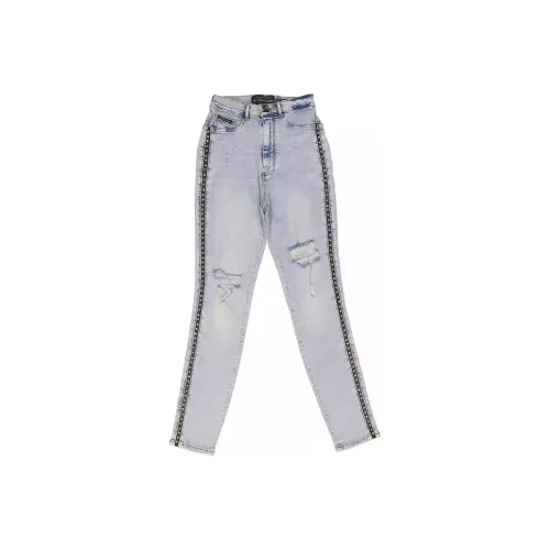 PHILIPP PLEIN Синие Женские Джинсы