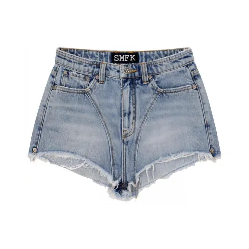 SMFK Wild World Wild World Series Джинсовые шорты женские, цвет джинсовый синий