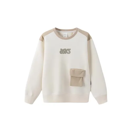 Asics Японский стиль Легкий тренд Толстовка Экрю Подростки