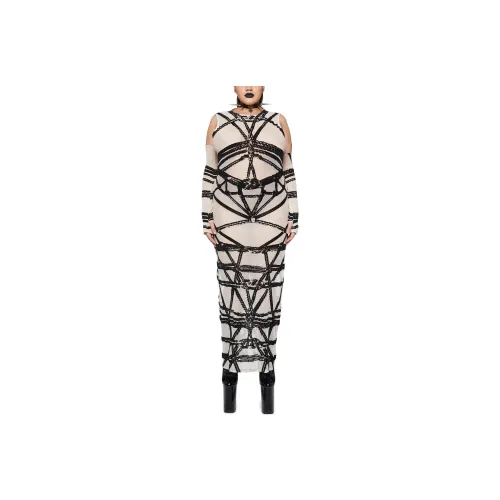 Dolls Kill Widow Plus TWISTED Fantasies Maxi Dress Комплект с юбкой Женская Черный Черный