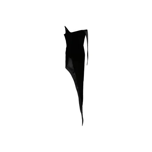 Mugler Черное Женское Платье без Рукавов