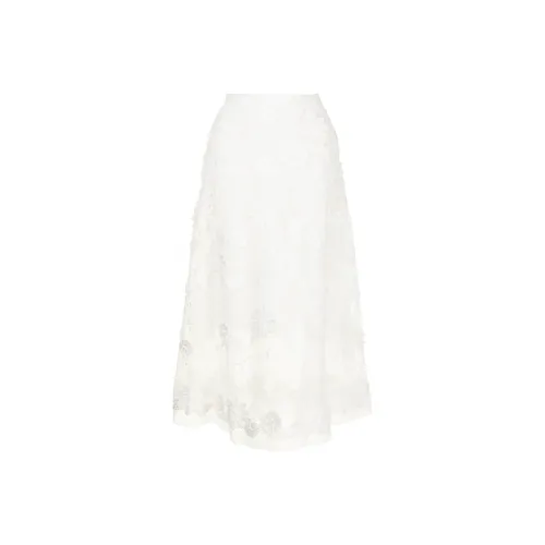 ERMANNO SCERVINO Повседневный Длинный Юбка Женская Белая