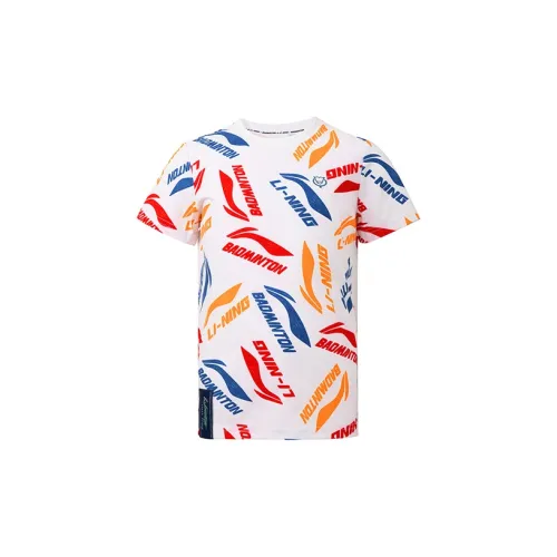 LINING Стандартный белый Kids T-рубашки