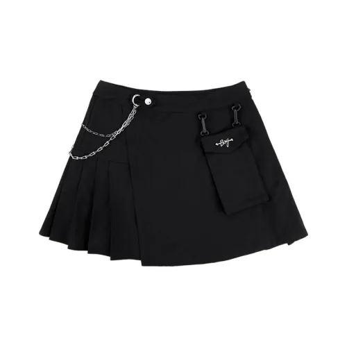 BOY BY BOY Черная женская короткая юбка-карго