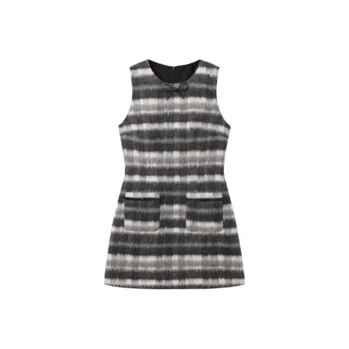 LEDIN Без рукавов Платье Женское Черное