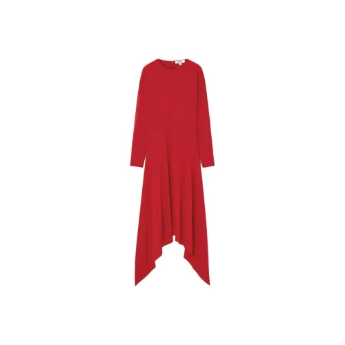 COS Red Женские Длинные Рукава Платья