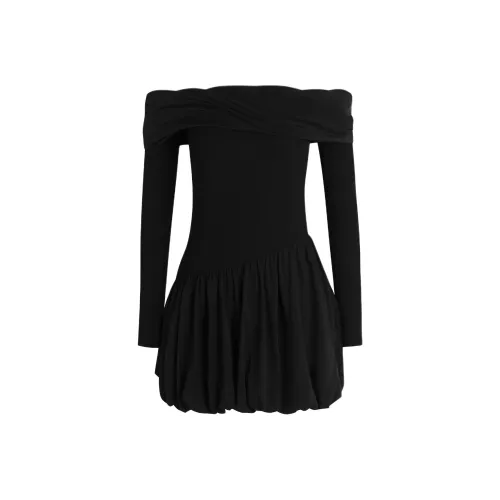 REDOLENCE Длинное платье с длинными рукавами женское черное