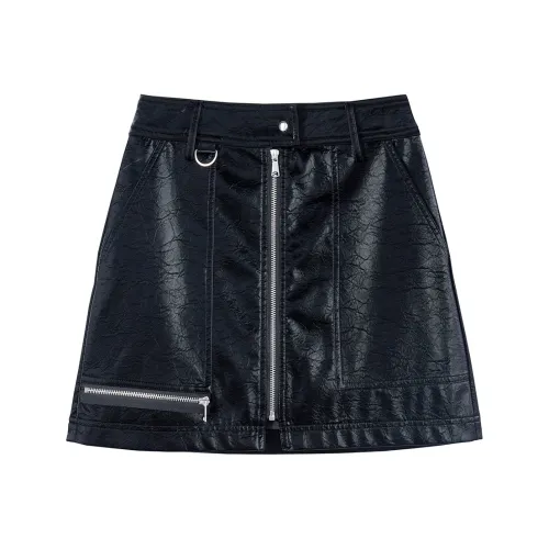 A21 Повседневные короткие юбки Женские Черный