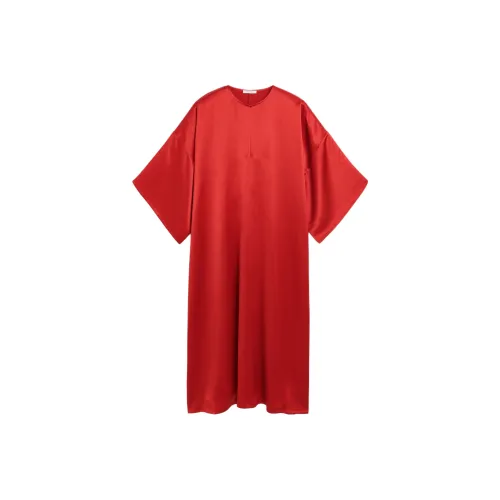 By Malene Birger Red Женские Длинные Платья с Рукавами