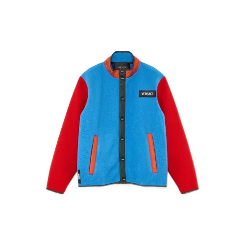 VERSACE Красный синий Цвет Блокировка Детские Куртки