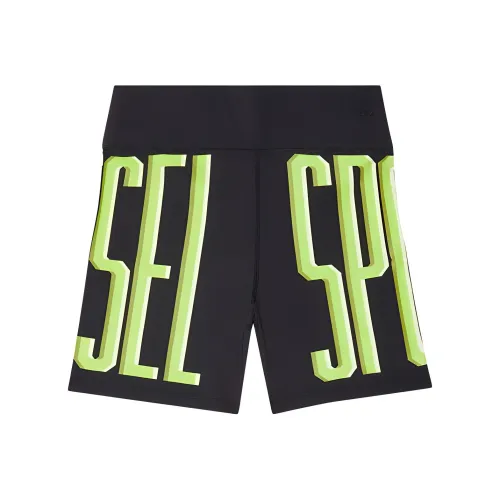 DIESEL SPORTS Черные Женские Спортивные Шорты