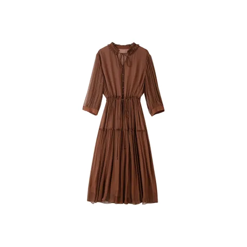 To The West Длинное Платье с Длинными Рукавами Женское