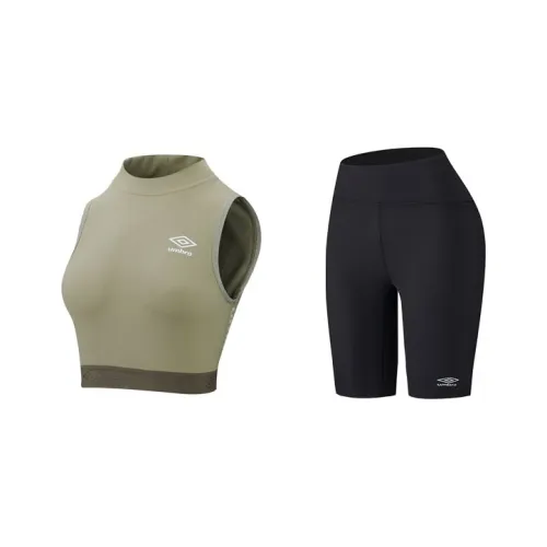 Umbro Набор Carapace Зеленый + Condensation Черный Женские Фитнес-комплекты