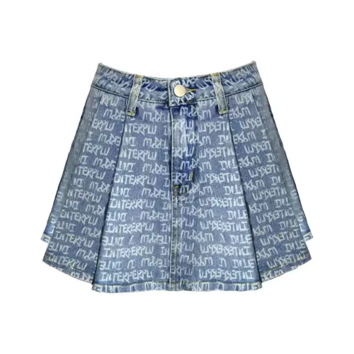 INTERPLU Светло-синие Женские Джинсовые Шорты