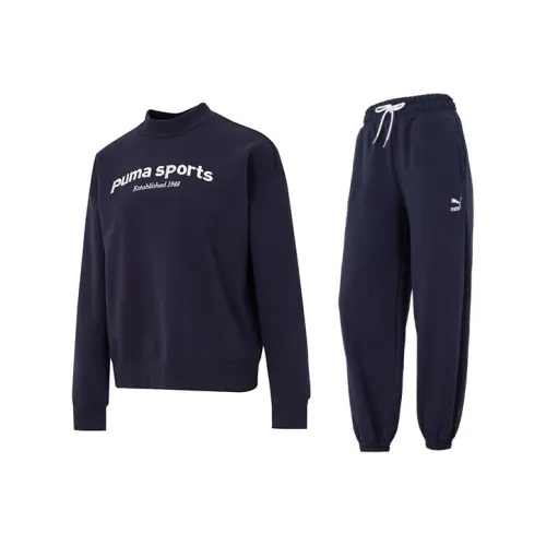 PUMA Темно-синий + Темно-синий Женские Повседневные костюмы