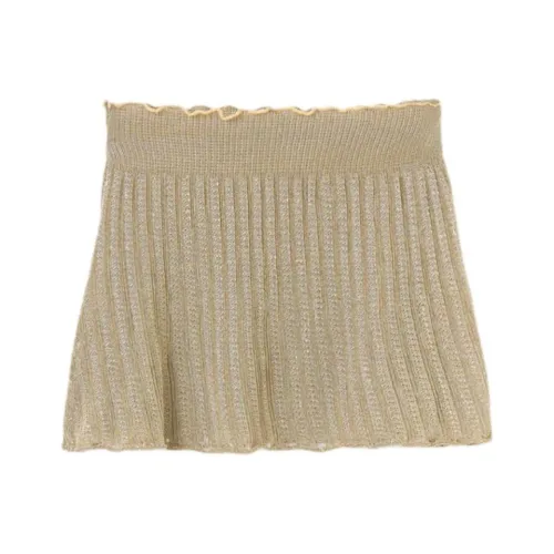 GIMAGUAS Повседневные короткие юбки женские Светлый умбра