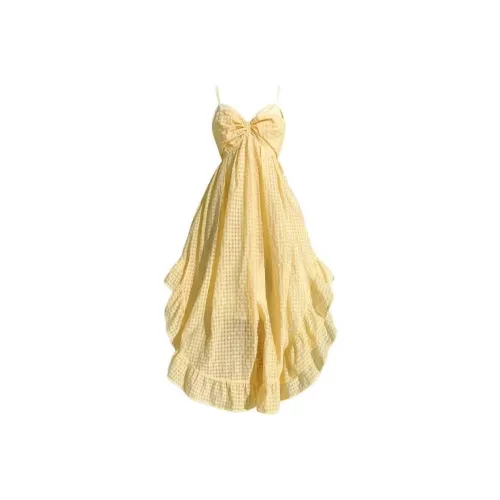 ARIADNAW STUDIO Slip Платье Женское Желтое