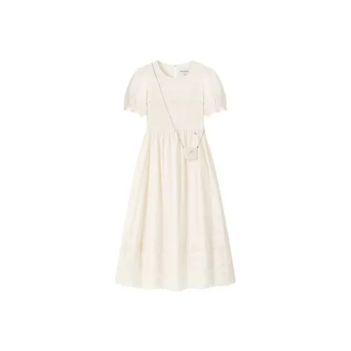 Teenie Weenie Короткий рукав Платье Женское Хаки