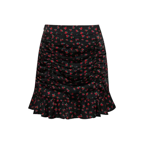 Hush Puppies Повседневные короткие юбки Женские Черный Красный