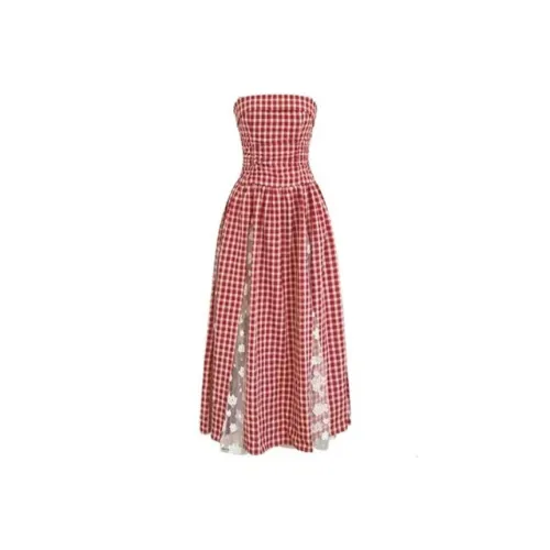 BIFH Без рукавов Платье Женское Красное