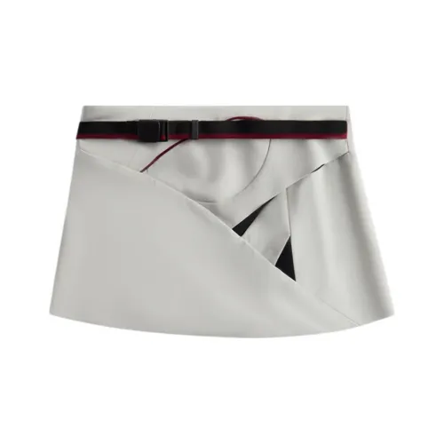 Kith Сливочный Женские Повседневные Короткие Юбки