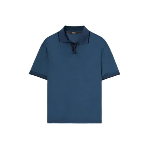 Loro Piana Поло Мужское Нефтяного Цвета