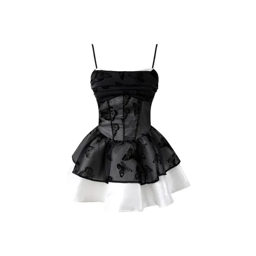 XIAOJUCHUANLI Юбка-платье Женское Черное