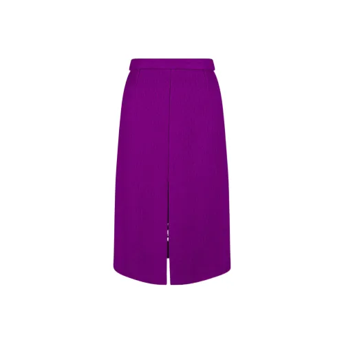 DRIES VAN NOTEN Фиолетовый Женские Повседневные Длинные Юбки
