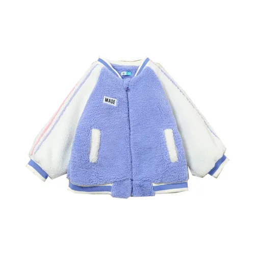 October Mommy Хлопковый пуховик Небесно-голубой для малыша